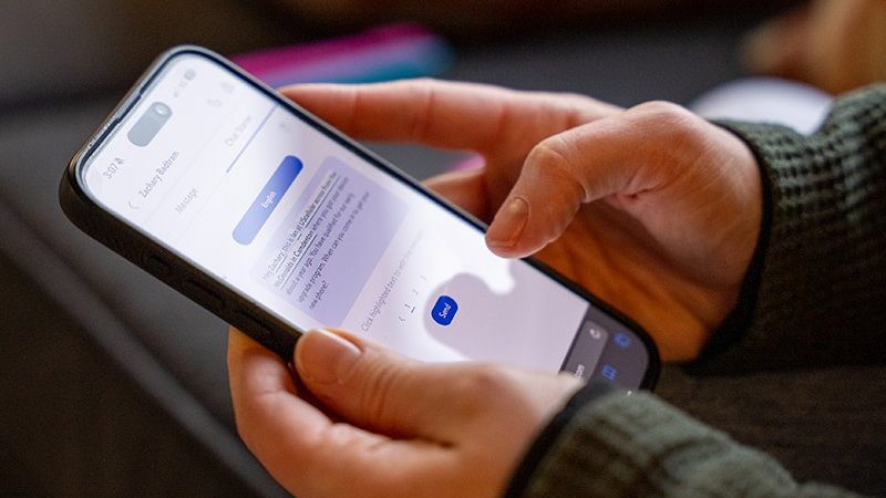 Statflo app on a phone