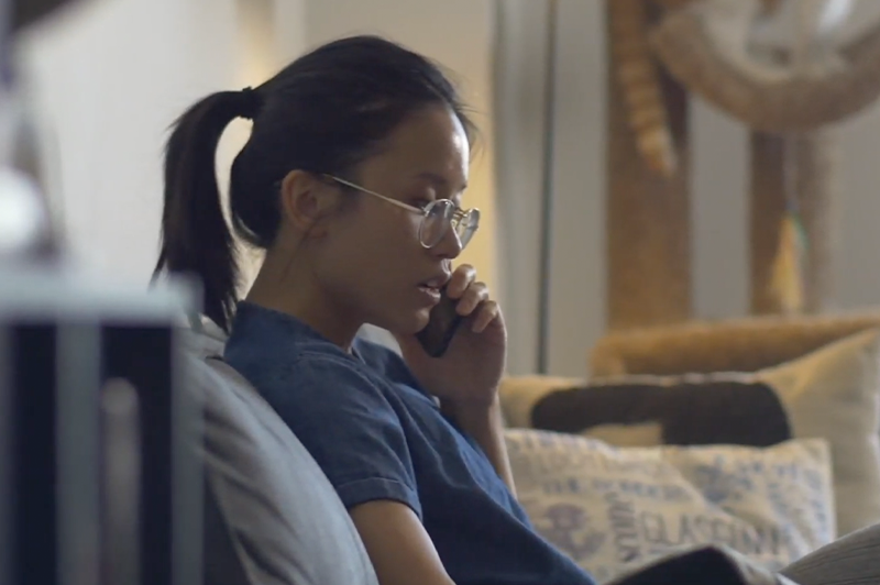A Statflo customer on a one-to-one call